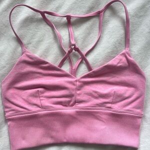 Alo Pink Sports Bra Top